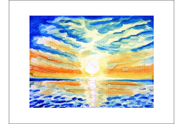SONNENAUFGANG - Hochwertige Kunstdrucke – eine wunderbare Alternative zum Original! Gedruckt auf archivfestem Büttenpapier oder Leinwand mit pigmentierten Tinten. Erhältlich in den Größen 18 x 24 cm, 30 x 40 cm, 50 x 60 cm oder in einer Größe/Ausschnitt deiner Wahl, rückseitig handsigniert und datiert, mit Künstlerstempel – in einer limitierten Auflage von sechs Exemplaren.
